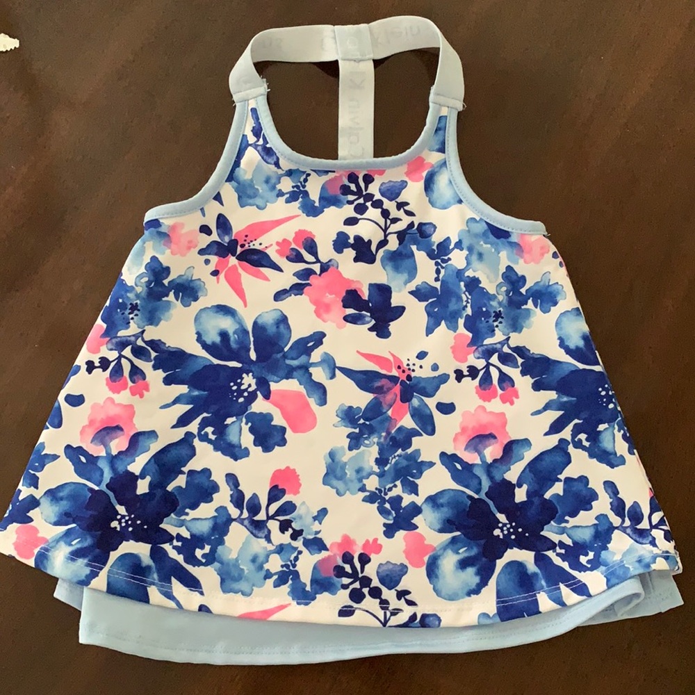 Toddler Girl Floral Exercise/ Play Top